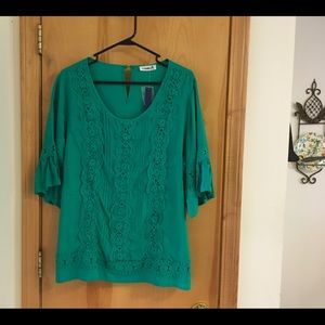 Size 2X Lace Embellished Tunic